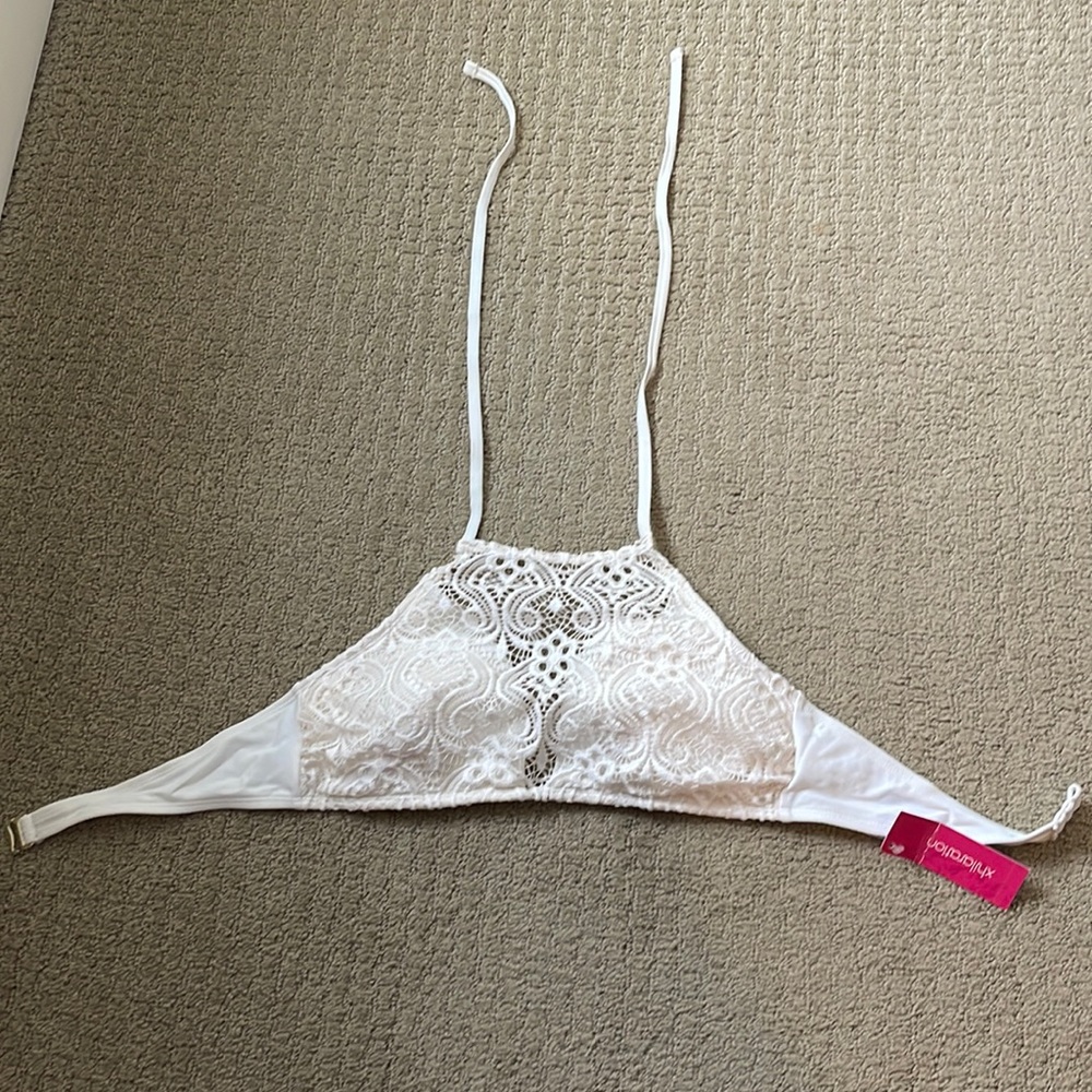 Xhilaration Lace Cream Bathing Suit Size L